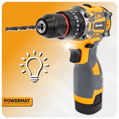 Wkrętarka Powermat zasilanie akumulatorowe 230 V PM1412