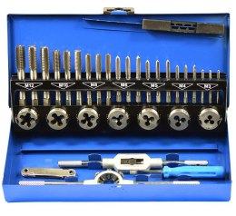 Zestaw gwintowników i narzynek M3-M12 32 el.