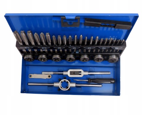 Zestaw gwintowników i narzynek M3-M12 32 el.