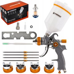 PISTOLET LAKIERNICZY DO MALOWANIA LAKIEROWANIA HVLP ZBIORNIK 600 ML ZESTAW