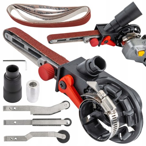 PRZYSTAWKA ADAPTER SZLIFIERKI TAŚMOWEJ PALCOWEJ DO SZLIFIERKI KĄTOWEJ M14