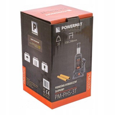 Podnośnik słupkowy Powermat 3000 kg 158-298 mm
