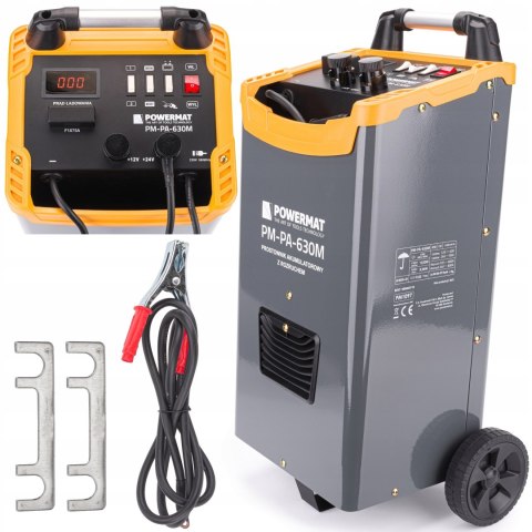 Prostownik akumulatorowy Powermat 600 A z rozruchem 12/24 V