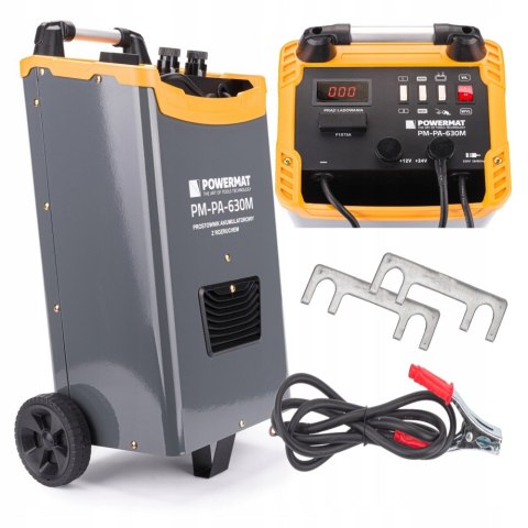 Prostownik akumulatorowy Powermat 600 A z rozruchem 12/24 V