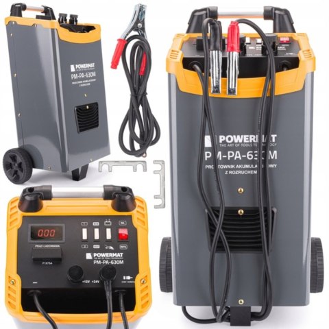 Prostownik akumulatorowy Powermat 600 A z rozruchem 12/24 V