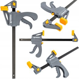 ŚCISK STOLARSKI ZACISK DŹWIGNIOWY 250x60 MM SZYBKOZACISKOWY AUTOMATYCZNY