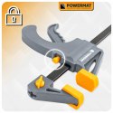 ŚCISK STOLARSKI ZACISK DŹWIGNIOWY 250x60 MM SZYBKOZACISKOWY AUTOMATYCZNY
