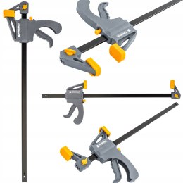 ŚCISK STOLARSKI ZACISK DŹWIGNIOWY 450x60 MM SZYBKOZACISKOWY AUTOMATYCZNY