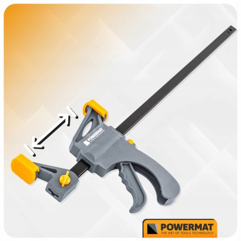 ŚCISK STOLARSKI ZACISK DŹWIGNIOWY 450x60 MM SZYBKOZACISKOWY AUTOMATYCZNY