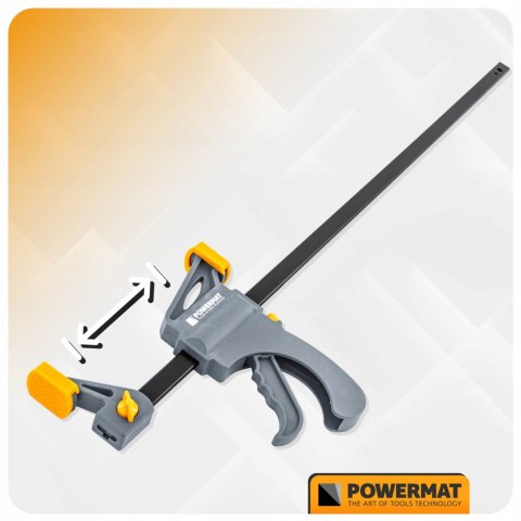 ŚCISK STOLARSKI ZACISK DŹWIGNIOWY 600x60 MM SZYBKOZACISKOWY AUTOMATYCZNY