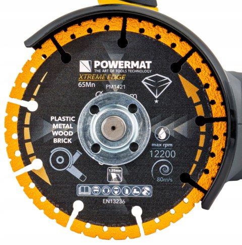 TARCZA DIAMENTOWA UNIWERSALNA DO METALU DREWNA CEGIEŁ CERAMIKI PCV 125 MM