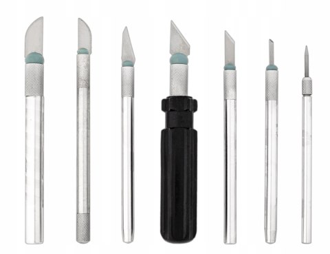 NÓŻ MODELARSKI SKALPEL NOŻYK NOŻYKI ZESTAW 56szt