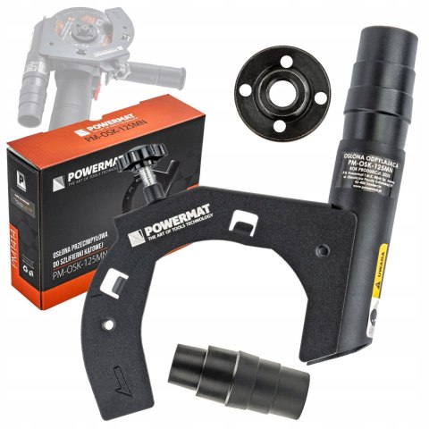 OSŁONA PRZYSTAWKA PRZECIWPYŁOWA ODSYSAJĄCA DO SZLIFIERKI KĄTOWEJ 115-125 MM