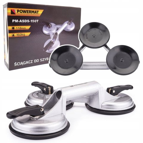 PRZYSSAWKA DO SZYB 3x UCHWYT SZKŁA GLAZURY PŁYTEK