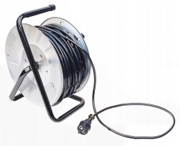 Przedłużacz bębnowy Ondragon 50 m 4 szt. gniazd czarny