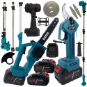 Zestaw Ogrodowy 3w1 48v Piła Łańcuchowa,trymer, Sekator, 2xaku Ładowarka