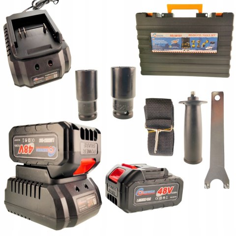 Zestaw narzędzi akumulatorowych 3W1 6Ah WKRĘTARKA SZLIFIERKA KLUCZ 48V