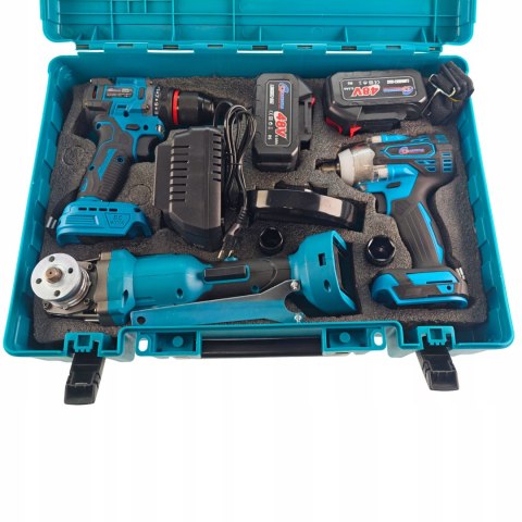 Zestaw narzędzi akumulatorowych 3W1 6Ah WKRĘTARKA SZLIFIERKA KLUCZ 48V