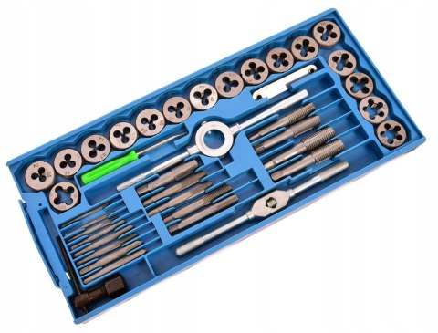 Zestaw narzynek I gwintowników 40 EL kalibrowniki