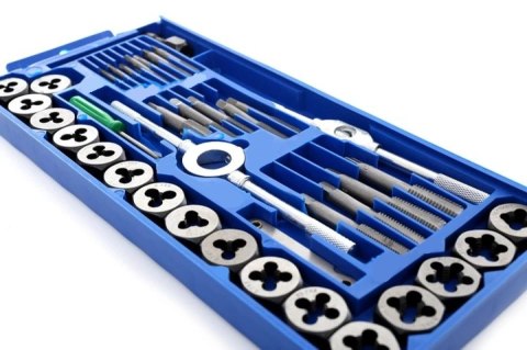 Zestaw narzynek I gwintowników 40 EL kalibrowniki