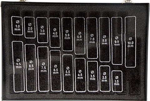 Zestaw wierteł SilverTools 170 szt. do metalu 1-10 mm walizka