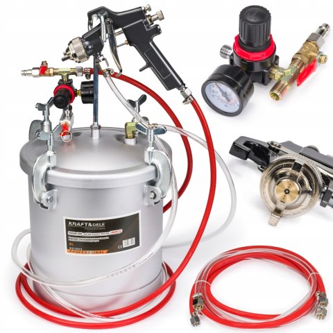 AGREGAT PNEUMATYCZNY MALARSKI 8L PISTOLET DO MALOWANIA LAKIERNICZY