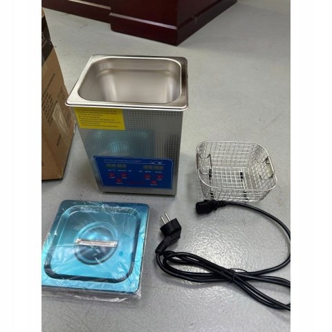 MYJKA WANNA ULTRADŹWIĘKOWA 100W 40KHz Z KOSZEM 2L STERYLIZATOR KOSMETYCZNY