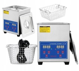 MYJKA WANNA ULTRADŹWIĘKOWA DO MYCIA CZĘŚCI 2L STERYLIZATOR KOSMETYCZNY KOSZ