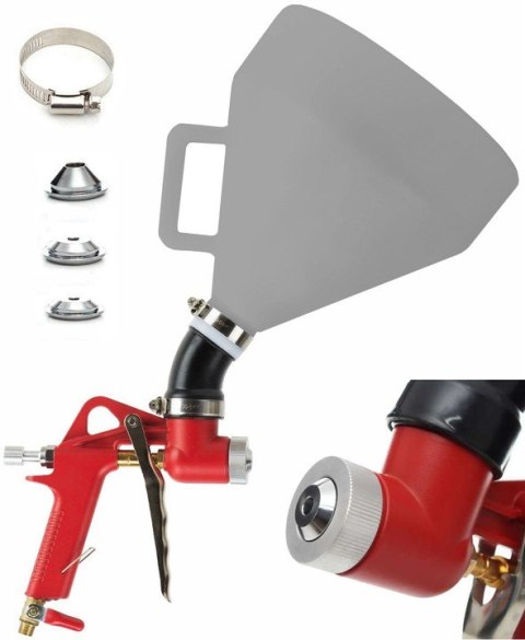 PISTOLET PNEUMATYCZNY DO TYNKOWANIA TYNKÓW MALOWANIA ŚCIAN BIELENIA 7,5l