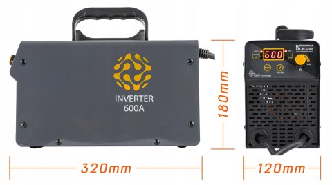 Prostownik AKUMULATOROWY Inwertorowy z Rozruchem 600A 12/24 V Ładowarka 80A