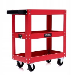 WÓZEK WARSZTATOWY NARZĘDZIOWY SERWISOWY SZAFKA 3 PÓŁKI na KOŁACH KRAFT