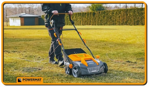 AERATOR WERTYKULATOR ELEKTRYCZNY Z KOSZEM 3w1 2550W AERACJA WERTYKULACJA