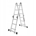 Drabina Składana Platforma Aluminiowa 4 X 3 346 CM MAX 150 KG Ktaft&Dele