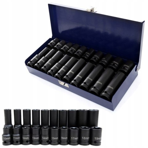 NASADKI UDAROWE DŁUGIE I KRÓTKIE 1/2 10-19 MM