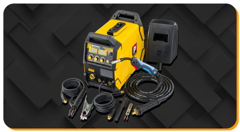 SPAWARKA INWERTEROWA MIGOMAT MIG MAG MMA TIG LIFT FLUX IGBT ZESTAW BUTLA