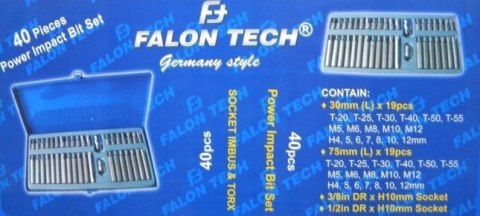 ZESTAW KLUCZE TORX SPLINE IMBUS HEX BITY 40szt CrV
