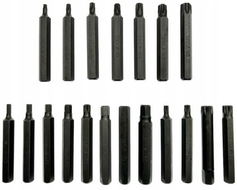 ZESTAW KLUCZE TORX SPLINE IMBUS HEX BITY 40szt CrV