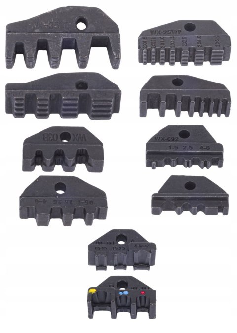 Zaciskarka Do Konektorów Praska do TULEJEK Końcówek 7w1 5 Matryc 10-35 mm