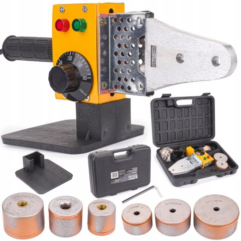 Zgrzewarka POLIFUZYJNA do Rur PCV PP 1500W 6 Matryc 20-63MM WALIZKA 320 C
