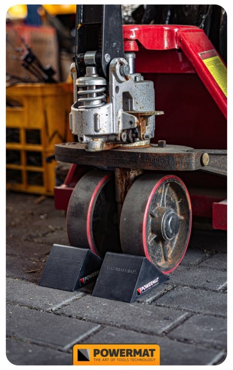 KLINY GUMOWE POD KOŁA DRZWI KOŁO BLOKADA DO KÓŁ 2 SZT. 135x80 MM