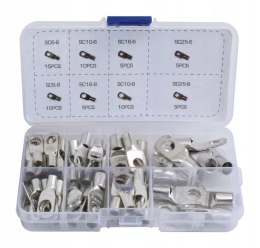 KONEKTORY OCZKOWE DO PRZEDOWDÓW KOŃCÓWKI KABLOWE RUROWE 65 SZT.