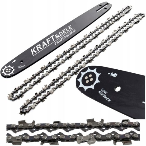 KRAFT&DELE PROWADNICA + ŁAŃCUCHY DO PIŁY 16" / 40CM / 1,3MM KD10152
