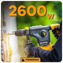 MŁOT UDAROWY MŁOTOWIERTARKA UDAR SDS+ 2600W 5,5J WALIZKA 3X WIERTŁO DŁUTA
