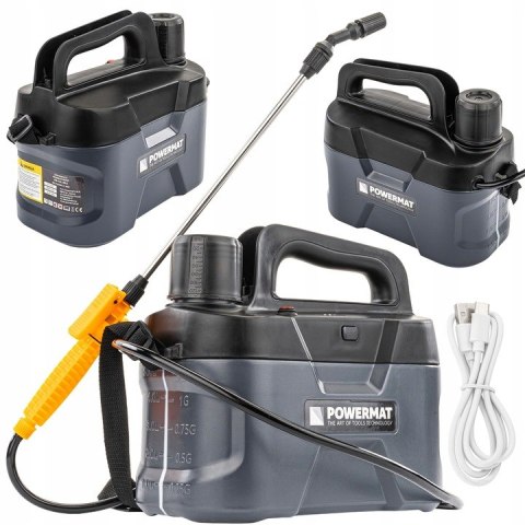 OPRYSKIWACZ AKUMULATOROWY CIŚNIENIOWY OGRODOWY LEKKI LANCA 2,5AH LI-ION 5L