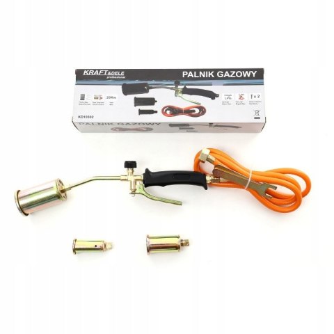 PALNIK GAZOWY DEKARSKI NA GAZ PROPAN-BUTAN Z WĘŻEM NA BUTLE 3 RÓŻNE DYSZE
