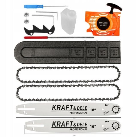 PIŁA SPALINOWA PILARKA ŁAŃCUCHOWA MOCNA 5.9KM 2 x PROWADNICA 2 x ŁAŃCUCH