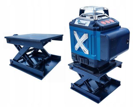 POZIOMICA LASEROWA LASER KRZYŻOWY ZIELONY SAMOPOZIOMUJĄCA 4D 360 2 BATERIE