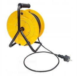 Przedłużacz bębnowy, ogrodowy Ondragon 50 m 4 szt. gniazd czarny 3x2,5