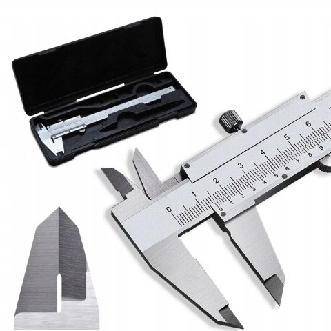 SUWMIARKA NONIUSZOWA ANALOGOWA ZE STALI NIERDZEWNEJ 0-150mm + ETUI