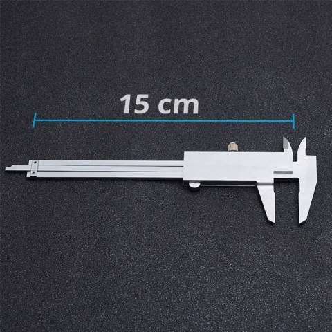 SUWMIARKA NONIUSZOWA ANALOGOWA ZE STALI NIERDZEWNEJ 0-150mm + ETUI